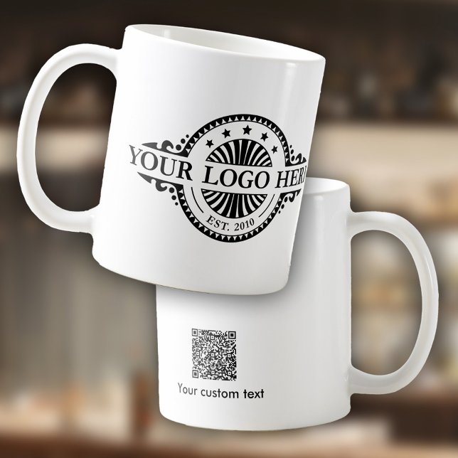 Logo and QR Code Buisness Marketing  Coffee Mug (Creator Uploaded)
