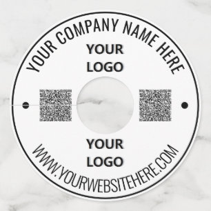 Logo and QR Code Promotion Business Wine Glass Tag