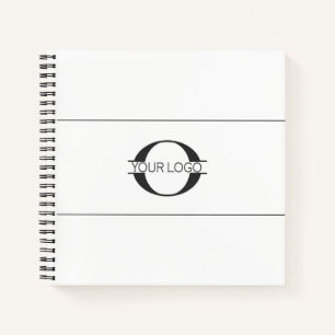 Logo and Social Media Icons Blk/White ID810 Notebook