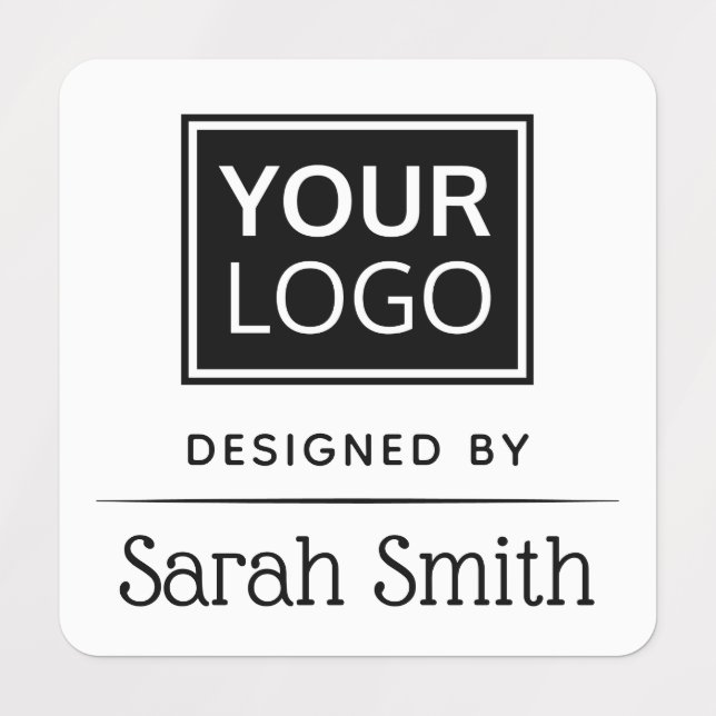 Logo and text with divider white (Design 1)