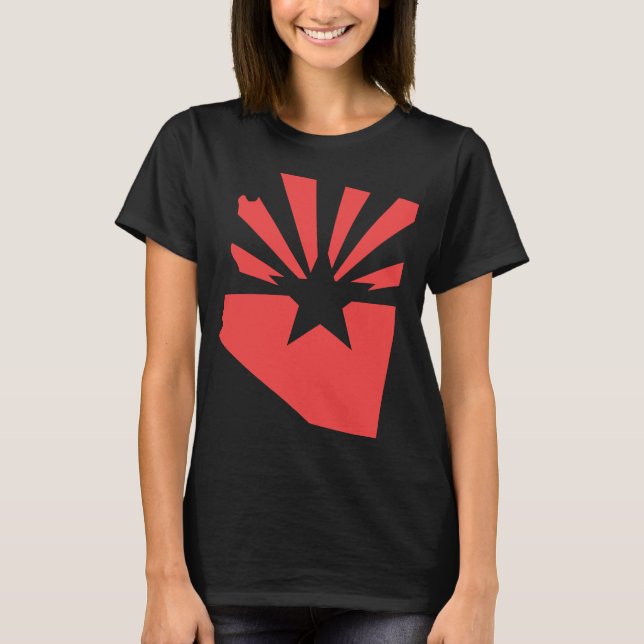 Logo Arizona 48 State Flag T-Shirt (Devant)
