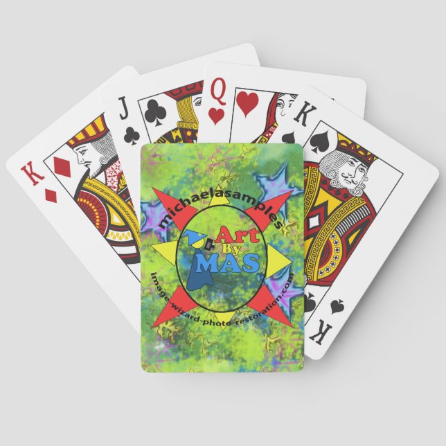 Logo Art By MAS sur les cartes à jouer (dos)