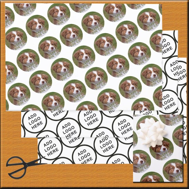 Logo Art Slogan Custom Photo Create It Yourself Wrapping Paper Sheet (Creator Uploaded)