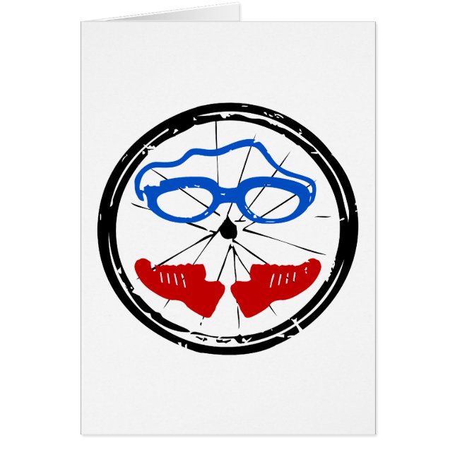 Logo artistique du cool de triathlon (Devant)