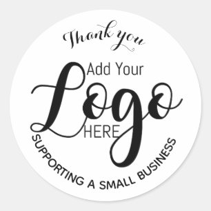 Logo autocollant merci Soutien à une petite entrep
