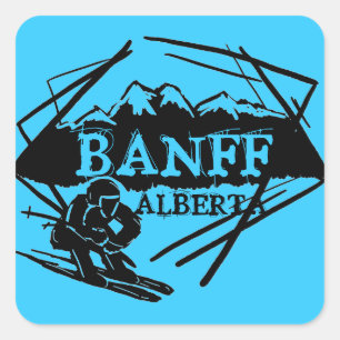 Logo autocollants Banff Alberta Canada
