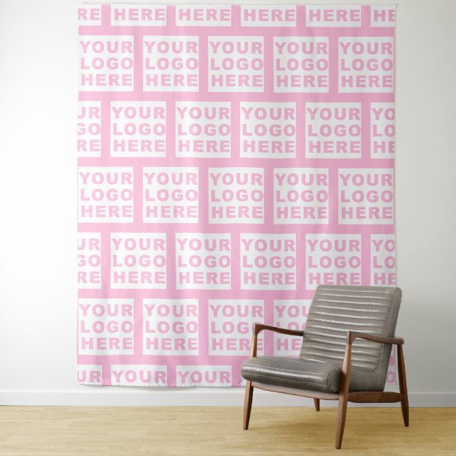 Logo Backdrop Business Company Tapestry (In Situ)