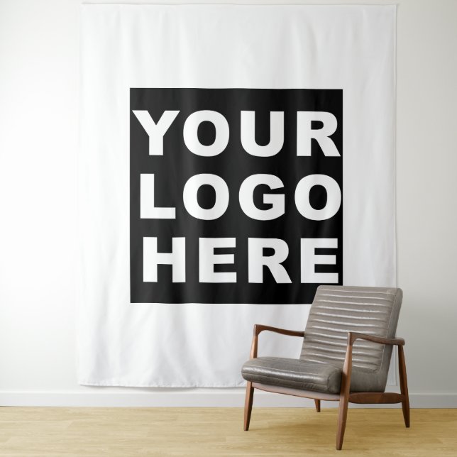 Logo Backdrop Business Company Tapestry (In Situ)