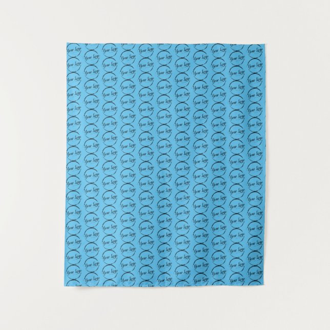 Logo Backdrop custom small business Tapestry (Front)