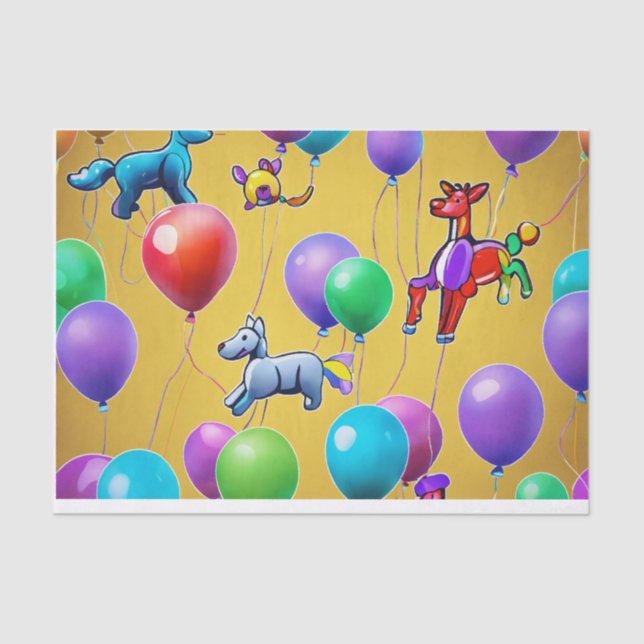 logo balloon animal vector Gift Wrapping paper (Front)