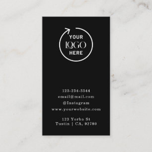 Logo Black Jewellery Earring Display Card