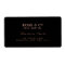 Logo Black Pink Rose Gold Return Address Labels