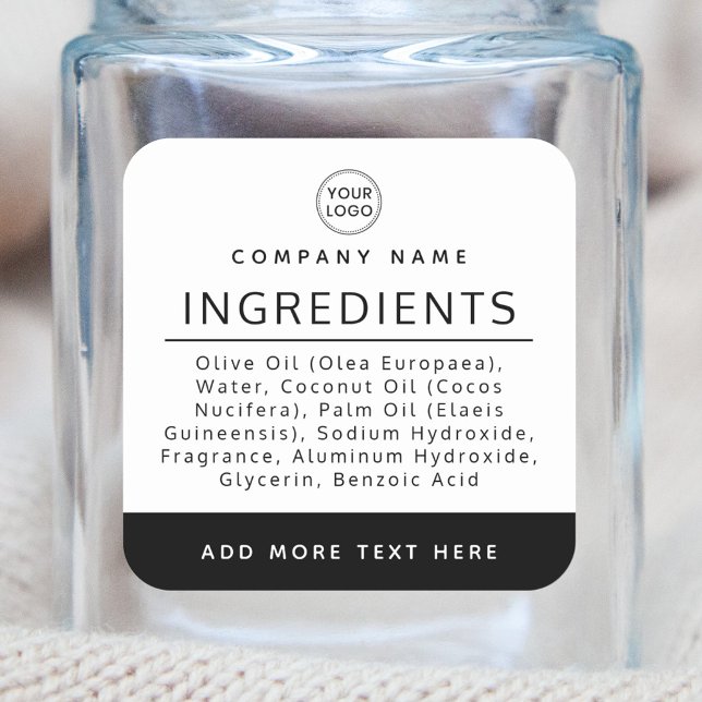 Logo black white ingredient listing product label (Creator Uploaded)