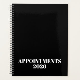Logo black white monogram initials business 2026 planner