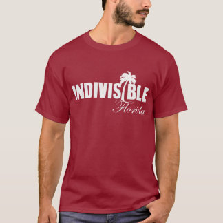 Logo blanc du T-shirt des hommes indivisibles de
