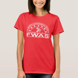 Logo blanc rétro T-shirt rouge foncé femme