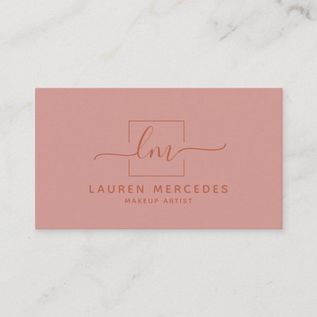 Logo Boho Script moderne Carte de rendez-vous d'af (Devant)