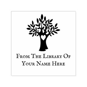 Logo Book Plate Custom Library Book Stamp