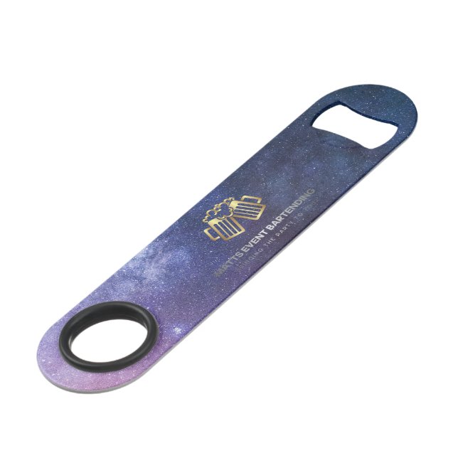 logo bottle opener bar key (Back Angled)