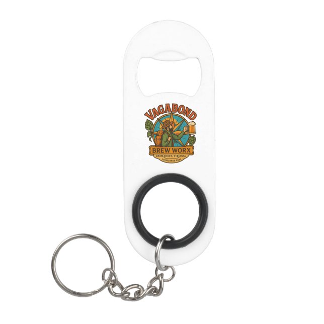 Logo Bottle Opener Keychain (Front)