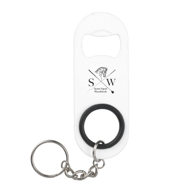 Logo Bottle Opener Keychain Bottle Opener (Front)