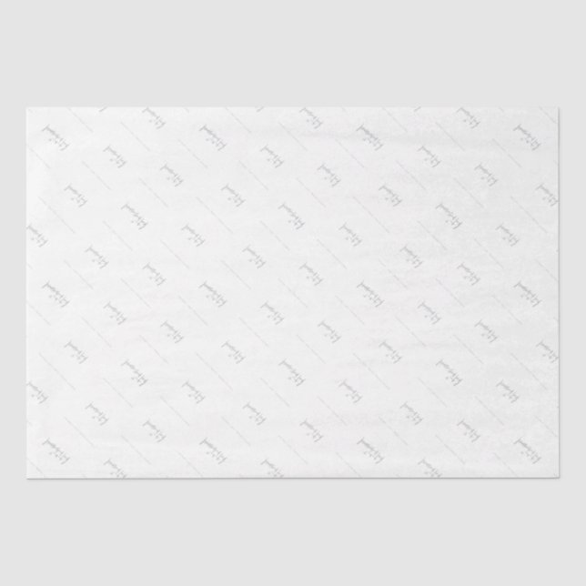 LOGO BUSINESS BRANDING modern simple professiona Tissue Paper (Front)
