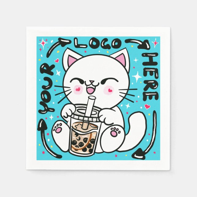 Logo Business Company Brand Napkin (Front)