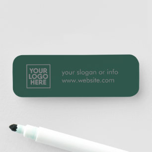 Logo   Business Company Minimalist Name Tag
