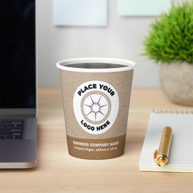 Logo Business Company Promotion Branding Custom Paper Cups (Insitu)