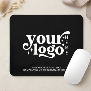 Logo Business Corporate Company Branded Black Mouse Pad
