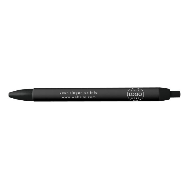 Logo | Business Corporate Company Minimalist Black Ink Pen (Front)