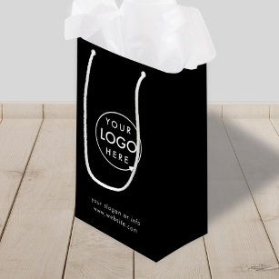Logo Business   Corporate Company Minimalist Small Gift Bag