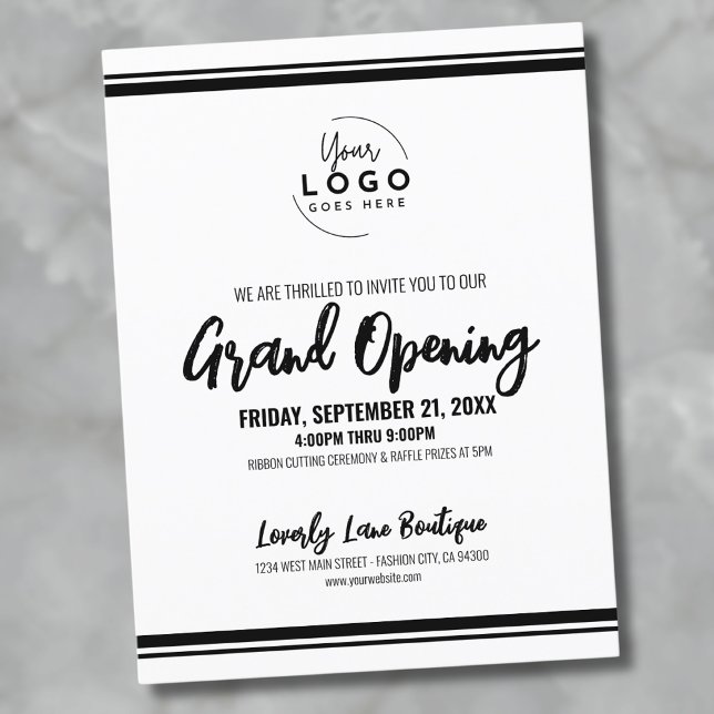 Logo Business Grand Opening Postcard (Logo Business Grand Opening Postcard)