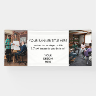 Logo Business | Minimalist Modern Photo White Banner