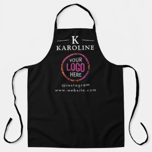 Logo Business Modern Minimal Company Branded Apron