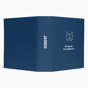 Logo Business Modern Minimal Company Branded Blue Binder