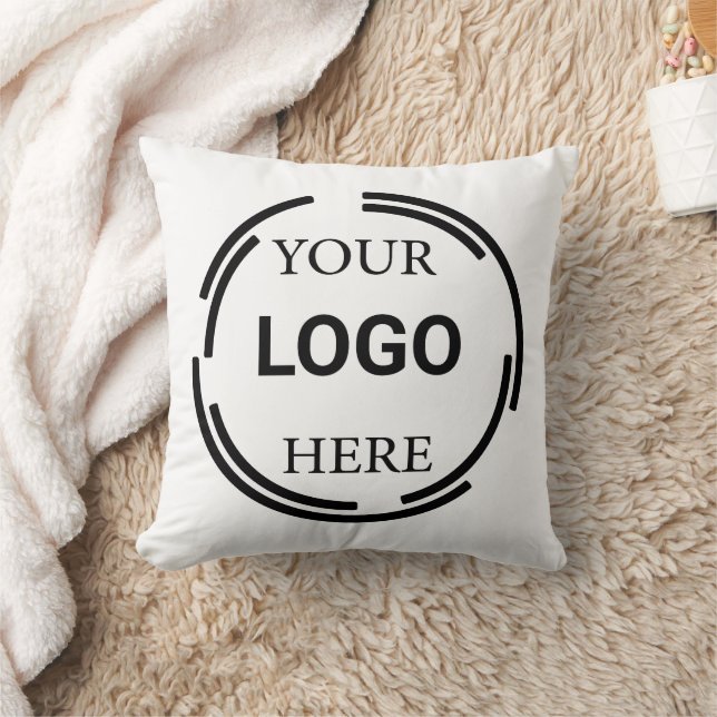 Logo Business Modern Minimal Designs Throw Pillow (Blanket)