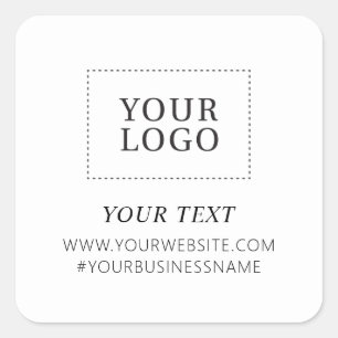 Logo Business Thank you Custom Package Sticker