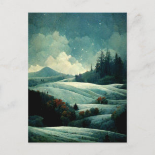 Logo Business Winter Scene Carte postale de Noël
