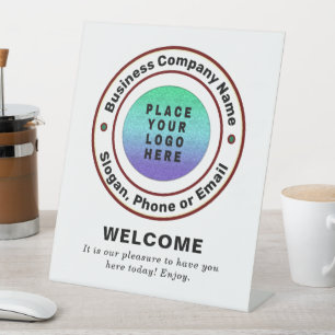 Logo Businesses Company Professional Custom   Pedestal Sign