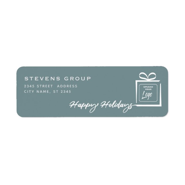 Logo Cadeau minimaliste Joyeux Fêtes (Devant)