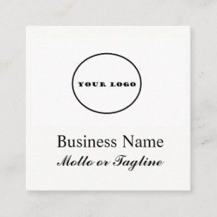 logo carré moderne ajouter mon logo cartes carte d