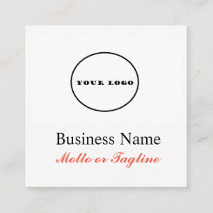 logo carré rouge ajouter mon logo carte de visite