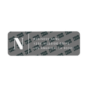 Logo Carrelé Design moderne gris blanc Adresse de