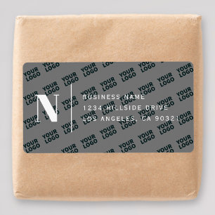 Logo Carrelé Design moderne gris blanc Adresse de