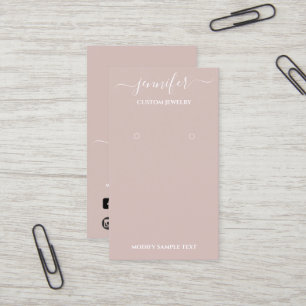 Logo Carte bijouterie artisanale Rose fumé