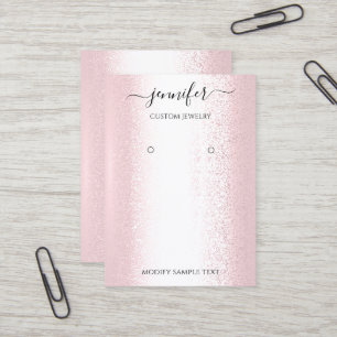 Logo Carte bijoux artisanale Rose rose