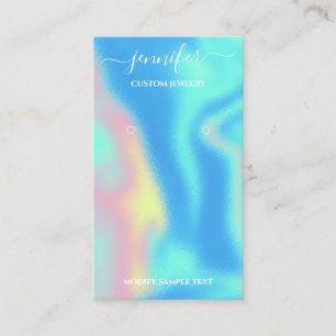 Logo Carte Bijoux Personnalisée - Holographe Socia