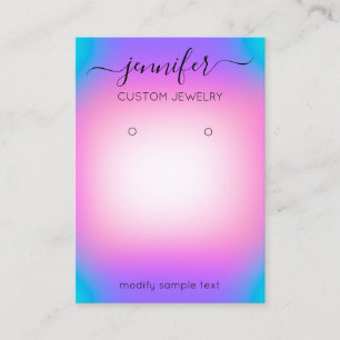 Logo Carte bijoux personnalisée SocialOmbre rose