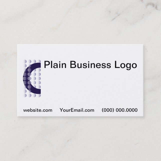 Logo Carte de visite bleu clair (Devant)